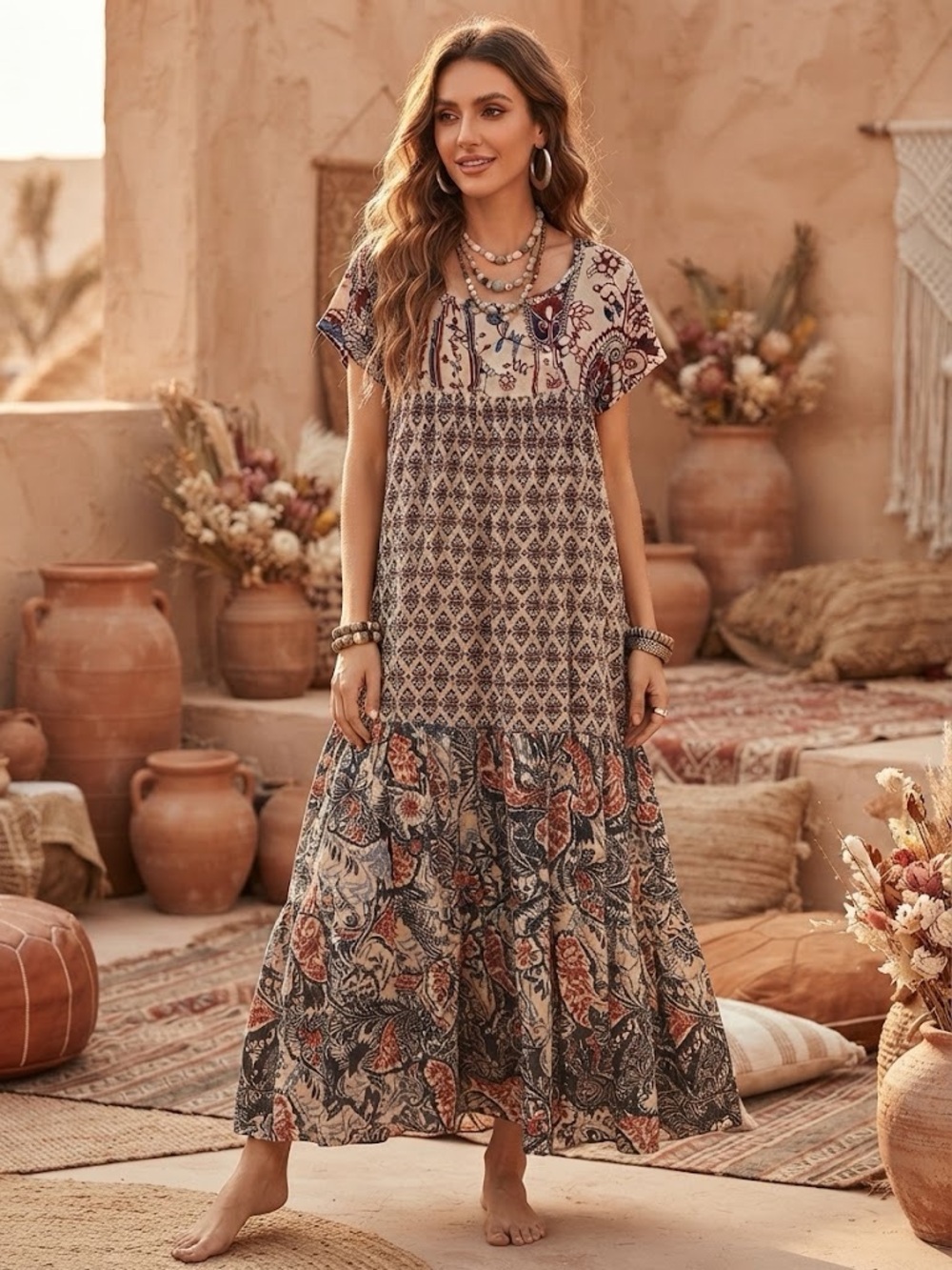 $495 DEVOTION TWINS MAXI DRESS ONE SIZE